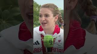 Hannah Moore reflects on her triumphant bronze medal win in the Womens Para Triathlon PTS4 💥 💪 [upl. by Anama]