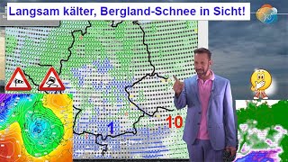 Langsam kälter Ende Februar viel BerglandSchnee in Sicht Wettervorhersage 1725022024 [upl. by Stanley]