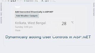 Dynamically adding User Controls in ASPNET [upl. by Ylreveb236]