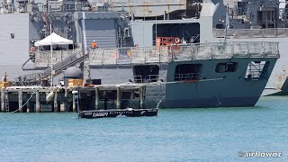 HMNZS Bellona an Uncrewed Surface Vessel USV Testing on Auckland Harbour  2024 [upl. by Gusta]