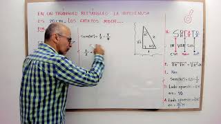 Encontrar el valor de los catetos conocida la hipotenusa y los ángulos Método 2 [upl. by Dexter]