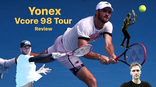 Yonex Vcore 98 Tour review and first impressions Wilson Blade killer [upl. by Idid]