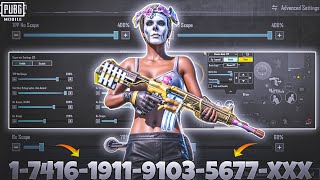 NEW UPDATE 34🔥BEST SENSITIVITY CODE  CONTROL SETTINGS BGMIPUBG MOBILE [upl. by Anum145]