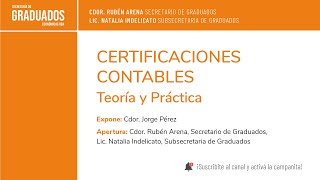 Certificaciones Contables  Económicas UBA [upl. by Milicent]