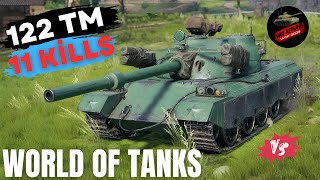 122 TM Carnage Devastating 11Kill Streak 🏆  World of Tanks  Wot Replays [upl. by Shipley72]