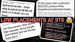 Low placements at IITs  Reasons amp Reality  🤯 AI amp Automation till 2030 😢  iit iitjee [upl. by Siladnerb]