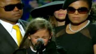 Paris Jackson cries for her Dad Michael Jackson at Memorial Service [upl. by Aivila]