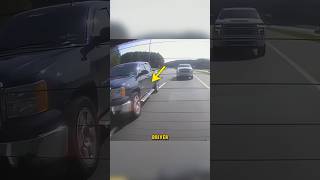 Reckless Pickup Driver Got Karma dashcam karma viralshort [upl. by Galvin]