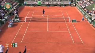 Roland Garros 2014 Friday Highlights Tsonga Janowicz [upl. by Seugirdor]