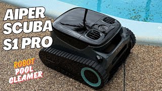 First look at the Aiper Scuba S1 Pro robot pool cleaner [upl. by Mhoj]