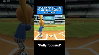 Poofesure finally got the platinum medal Poof wins the platinum medal Wii Sports Batting Practice [upl. by Iliram630]