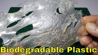 how to make biodegradable plastic with cornflour [upl. by Pippy137]