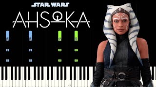 Ahsoka Main Theme  Synthesia Piano Cover  Star Wars  Kevin Kiner [upl. by Airetnahs]