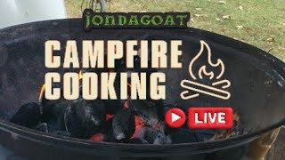 Campfire Cooking Live Pork Chopsamppotatoes 🔥 [upl. by Zurc239]