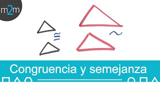 Congruencia y semejanza de triángulos│diferencia [upl. by Claudina]