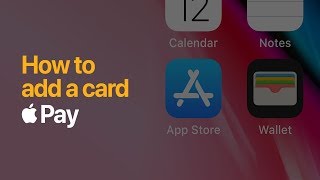 Apple Pay  How to add a card on iPhone  Apple [upl. by Zina]