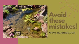 Mistakes to avoid when building a pond [upl. by Ahsek227]