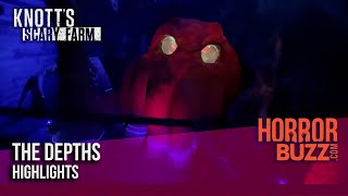 Highlights from THE DEPTHS maze at Knotts Scary Farm 2023 [upl. by Aitas127]