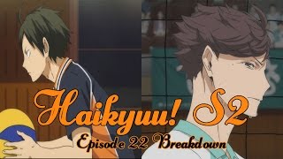 Yamaguchi vs Oikawa  Haikyuu S2 Episode 22 Breakdown [upl. by Annaicul13]