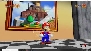 Super Mario 64 pc port 60fps  cheat menu Link in description [upl. by Niamjneb484]