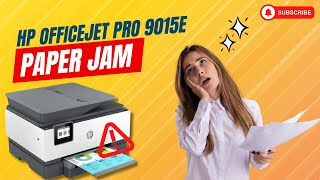 HP Officejet Pro 9015e Paper Jam  Printer Tales [upl. by Adirahs584]