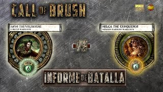 Informe batalla Warmachine Hordes  Orboros vs Minions HD Spanish [upl. by Hedvig]