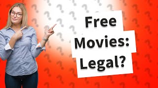 Are free movie streaming sites illegal [upl. by Irual]