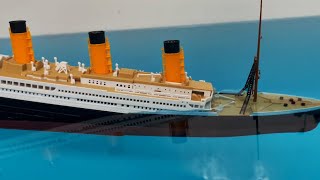 Titanic Model Sinking After Hitting Iceberg with Back to Back Review of All Ships [upl. by Lipfert341]