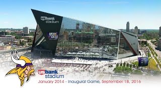 Official Minnesota Vikings US Bank Stadium Construction TimeLapse [upl. by Aleuqahs]