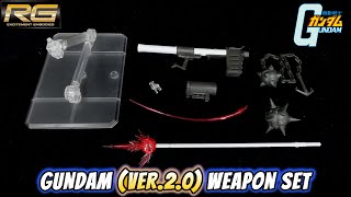 PBandai RG Weapon Set for RX782 Gundam 20 Review  Mobile Suit Gundam [upl. by Studdard]