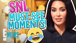 Kim Kardashians MustSee Moments on quotSaturday Night Livequot  E News [upl. by Anitnerolf]