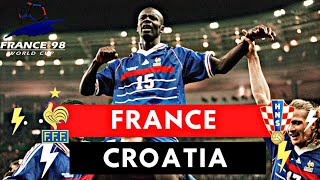 France vs Croatia 21 All Goals amp Highlights  1998 World Cup [upl. by Naoh718]