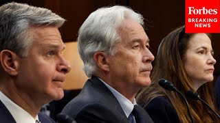 FBI Director Wray amp IC Officials Testify Before Senate Intelligence Committee On ‘Worldwide Threats’ [upl. by Esalb746]