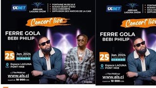 Ferre Gola en concert live ce 25 Janvier 2024 à partir de 16H Côte dIvoire à Abidjan Laguna Show [upl. by Oikim]