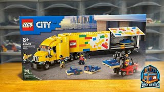 Lego Yellow Delivery Truck Review [upl. by Sualocin]