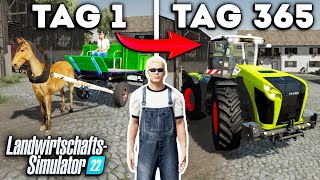 EIN JAHR FARMENTWICKLUNG Beginnend mit 0€ LandwirtschaftsSimulator 22 [upl. by Annahaj]