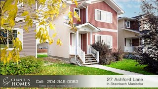 House for rent at 27 Ashford Lane in Steinbach Manitoba [upl. by Eihcir]