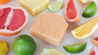 Making fresh citrus soaps🍊🍋 A compilation of orange lemon lime amp grapefruit soaps [upl. by Heer]