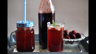 βυσσινάδα σπιτική συμπυκνωμένος χυμός sour cherry juice CuzinaGias [upl. by Laurianne]