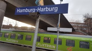 Flixtrain Gütertzug in HamburgHarburg FLX1802 HamburgHarburg [upl. by Yecac905]