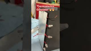 Thermoelectric Generator engineering diy building generator science scienceexperiment [upl. by Ear]