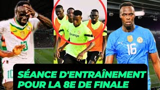 LES JOUEURS SÉNÉGALAIS SENTRAÎNENT POUR AFFRONTER LES IVOIRIENS POUR LA 8EME DE FINALE [upl. by Egiaf]