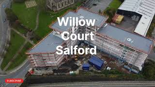 Willow Court Salford drone construction Footage [upl. by Elsi]