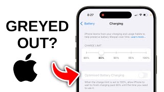 How to FIX Optimized Battery Charging Greyed Out on iPhone 16 [upl. by Becca]