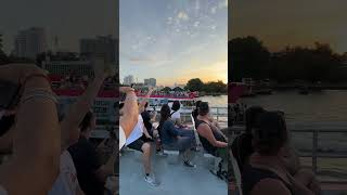 🇹🇭 Chao Phraya river tourist boat 1 Sunset and Night cruise tour [upl. by Enimrej498]