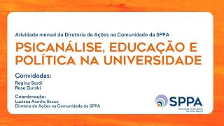 Psicanálise Educação e Política na Universidade [upl. by Anuaek]