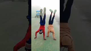 hand stand competition💞❣️ aise hi video dekhne ke liye hamen subscribe karna na bhule 🙏💫 [upl. by Enilrae]