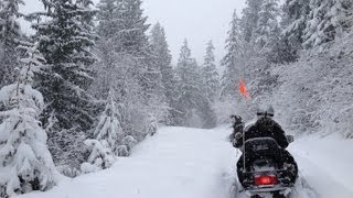 Snowmobiling at Schweitzer Mountain Idaho [upl. by Shaw]