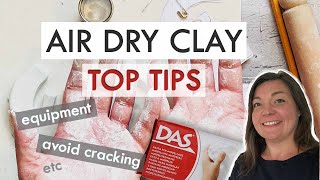 Air Dry Clay Top Tips  PROJECT TRICKS and TECHNIQUES [upl. by Illib846]