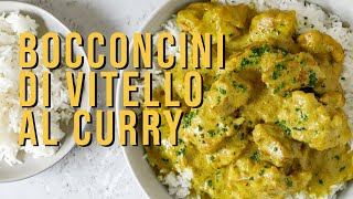 Bocconcini di vitello al curry  Ricette spezzatino  Chef Deg [upl. by Alliuqahs]